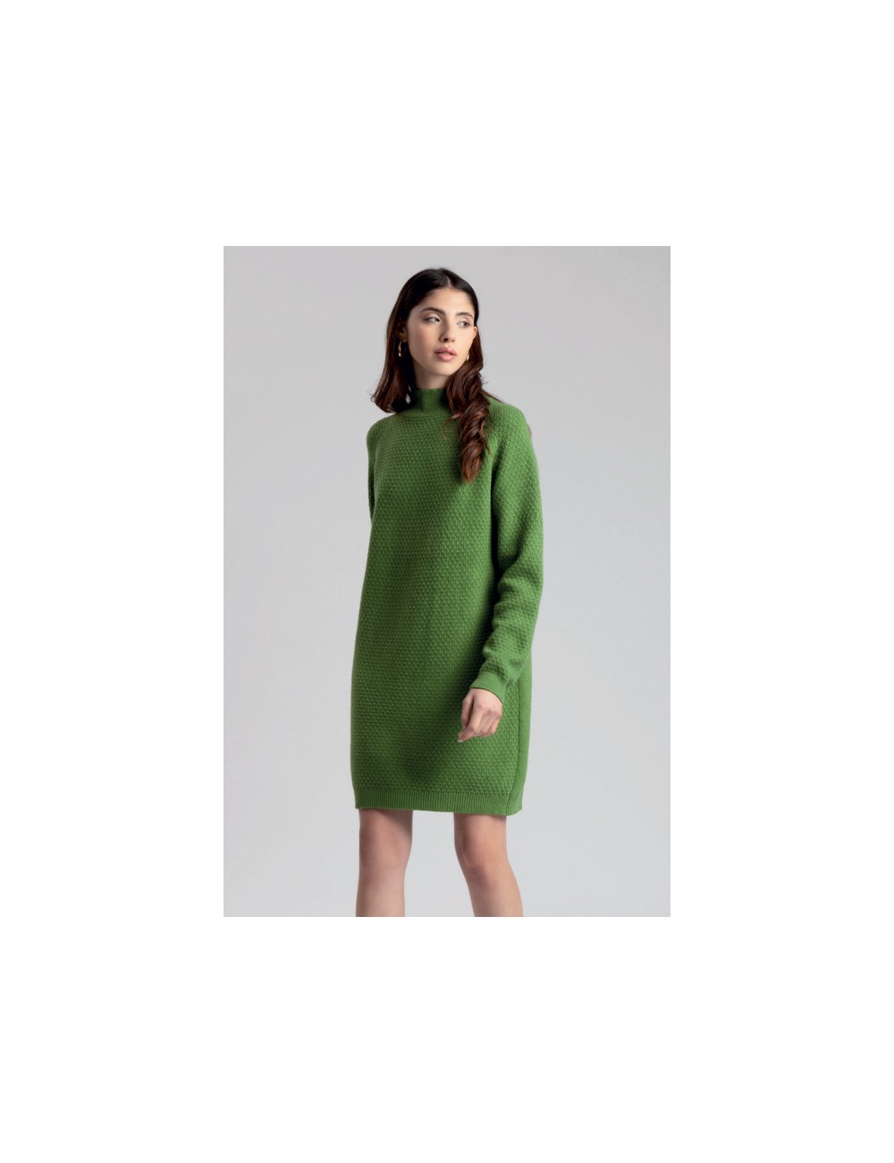 Fresh flower - abito nido d'ape ff090 2615 verde prato Fresh flower - abito nido d'ape ff090 2615 verde prato