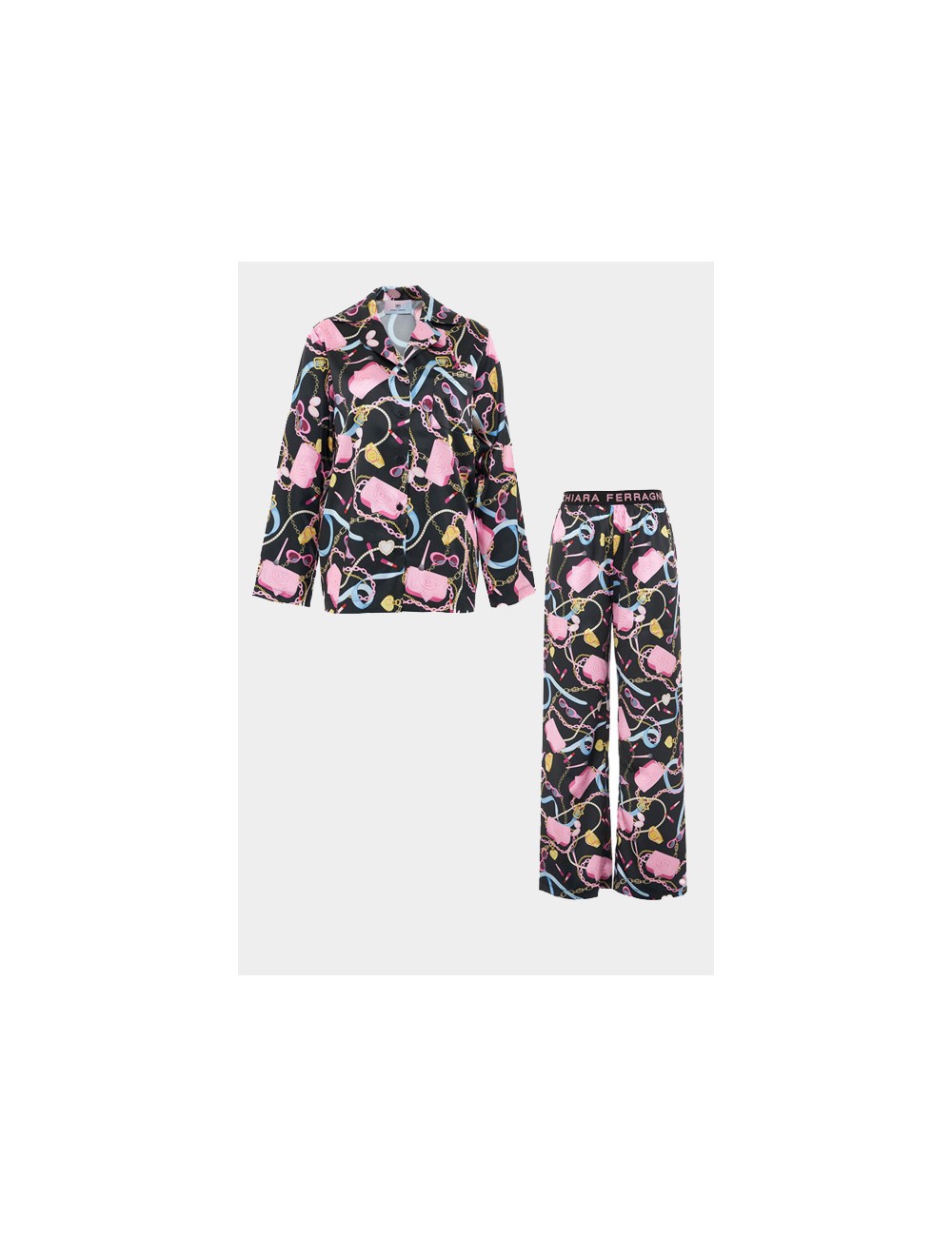 Chiaraferragni - pigiama cf iconic 5015 3219 1555 nero Chiaraferragni - pigiama cf iconic 5015 3219 1555 nero