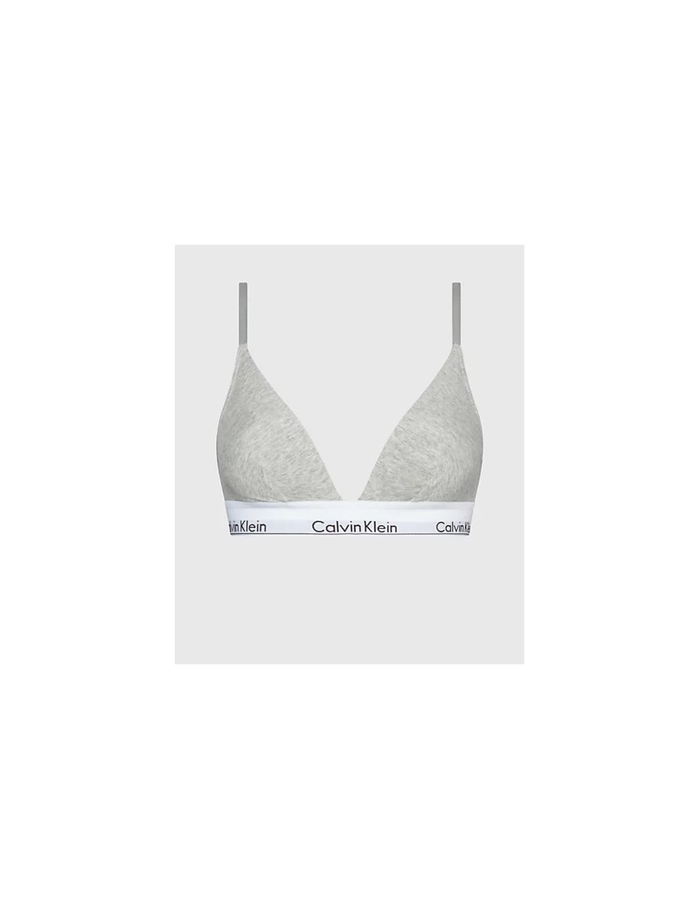 Ck - reggiseno a triangolo - modern cotton 000qf1061e 020 grigio Ck - reggiseno a triangolo - modern cotton 000qf1061e 020 grigio
