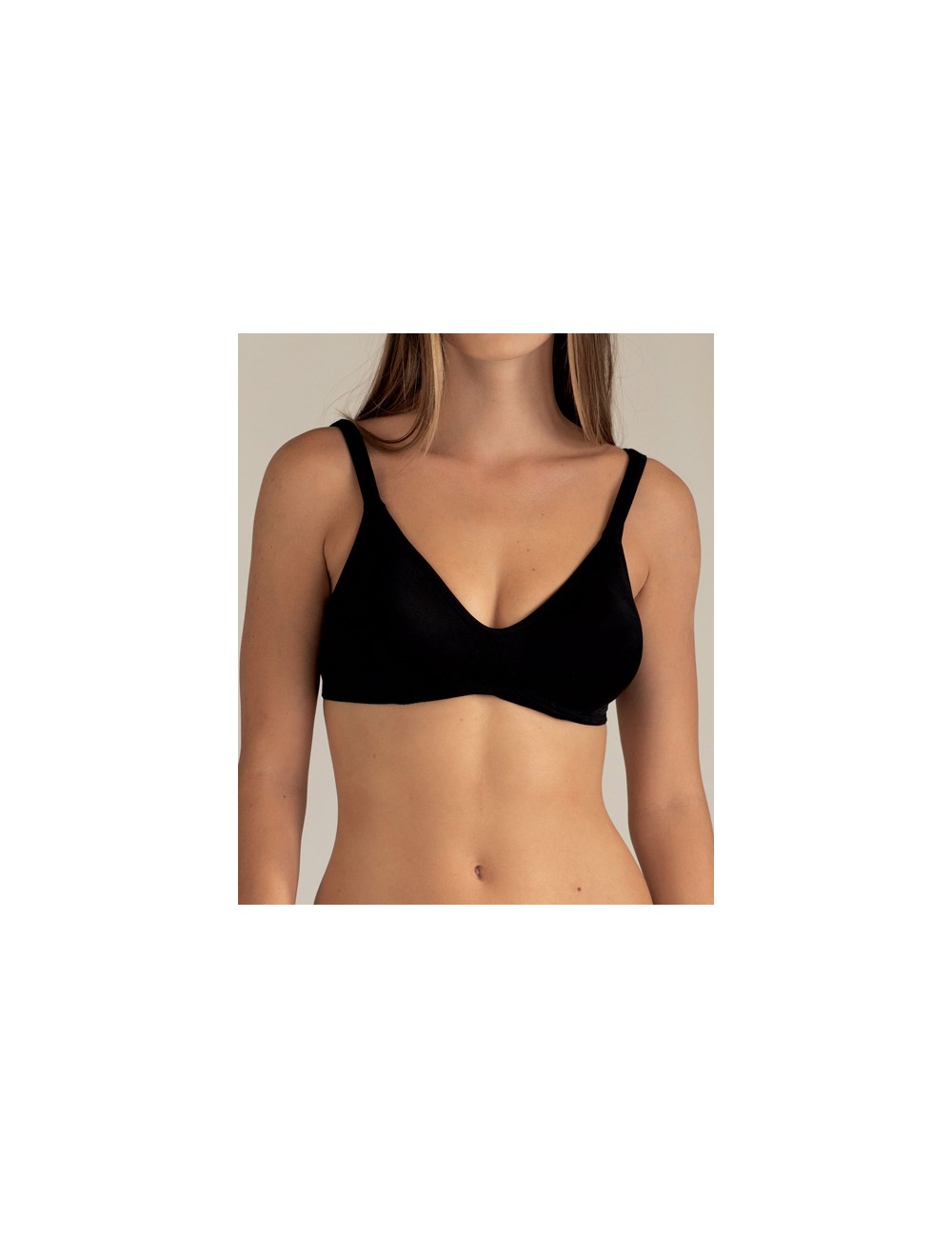Parisblue - reggiseno sfoderato senza ferretto in coppa c 117954 sun nero Parisblue - reggiseno sfoderato senza ferretto in coppa c 117954 sun nero