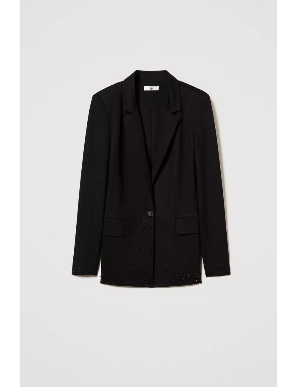 Twinset - giacca blazer con strass dégradé 242li2mbb 00006 Twinset - giacca blazer con strass dégradé 242li2mbb 00006