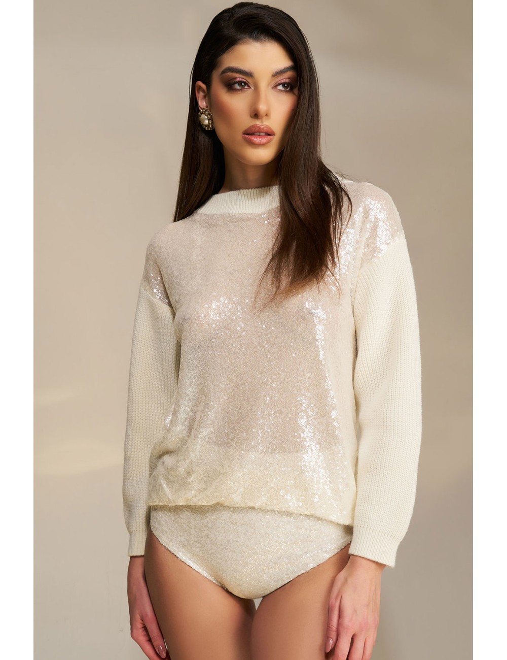 Pho firenze - maglia - alpaca lux 4322085 burro Pho firenze - maglia - alpaca lux 4322085 burro