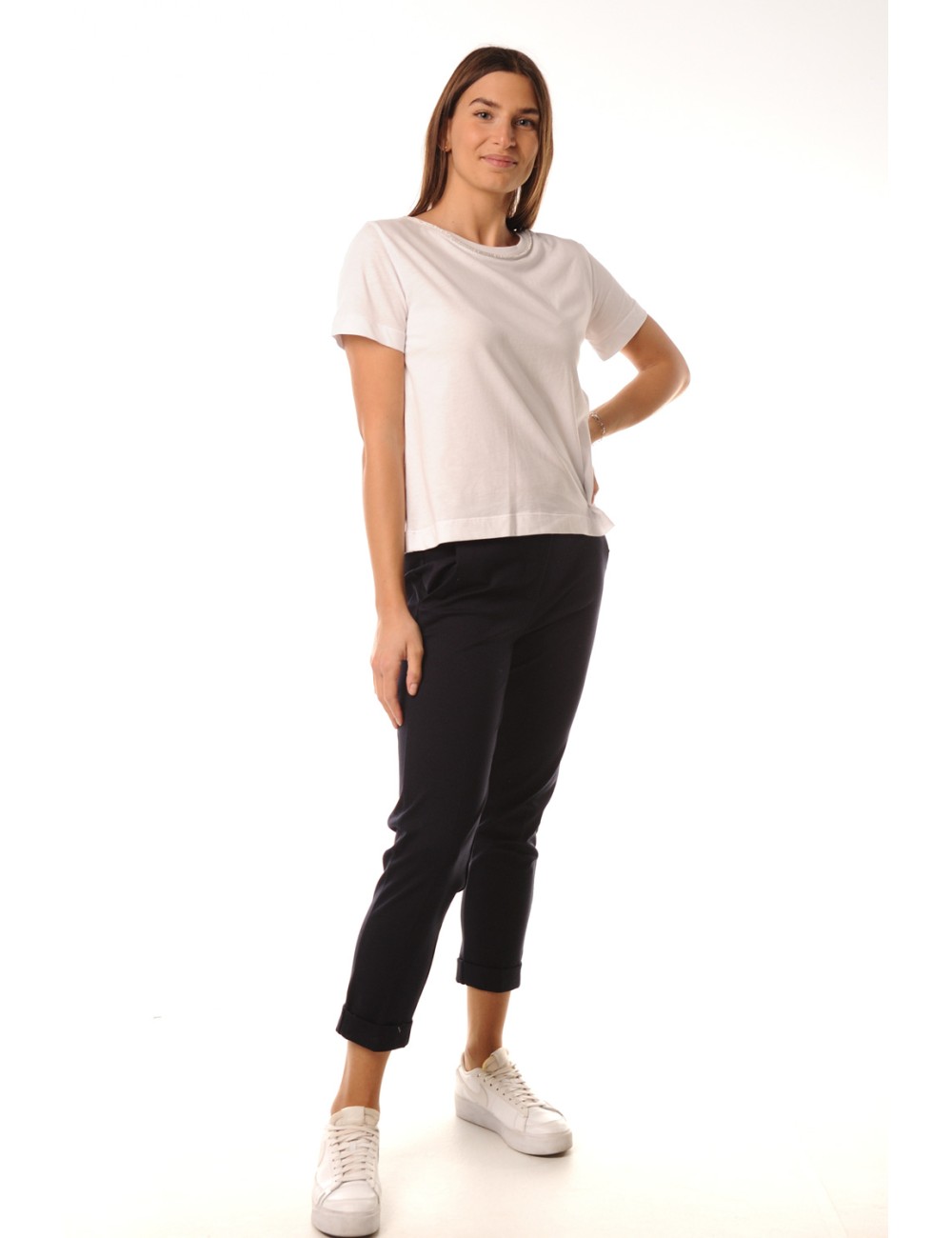 Lokita - pantalone dritto punto milano 1283 lok041 nero Lokita - pantalone dritto punto milano 1283 lok041 nero