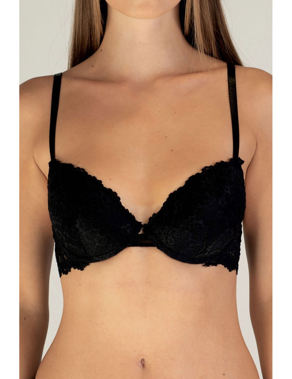 Parisblue - reggiseno push-up in pizzo 117954 faby nero Parisblue - reggiseno push-up in pizzo 117954 faby nero