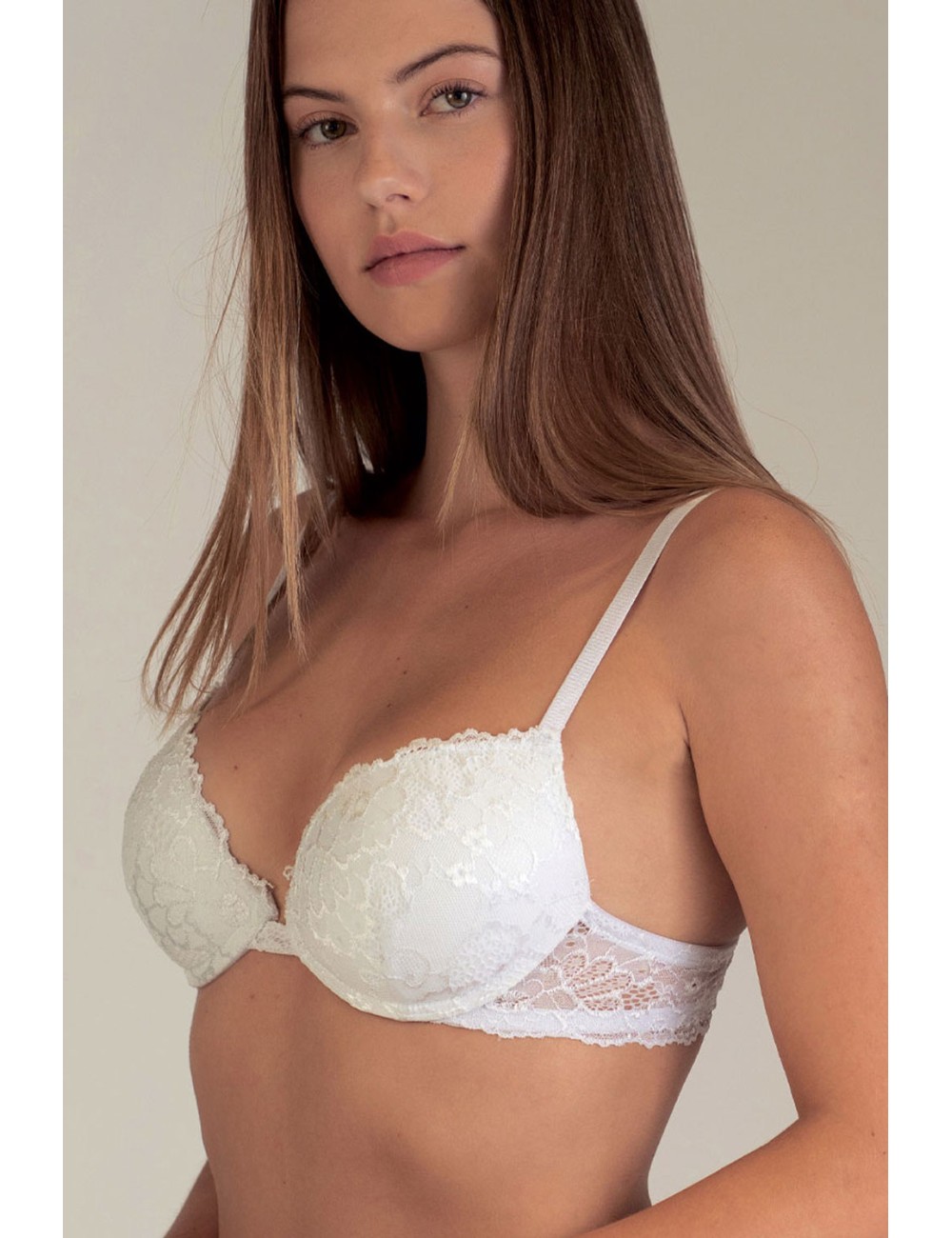 Parisblue - reggiseno push-up in pizzo 117954 faby bianco Parisblue - reggiseno push-up in pizzo 117954 faby bianco