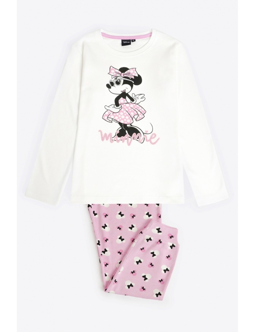 Disney- pigiama tween chic minnie 62274 ecru Disney- pigiama tween chic minnie 62274 ecru