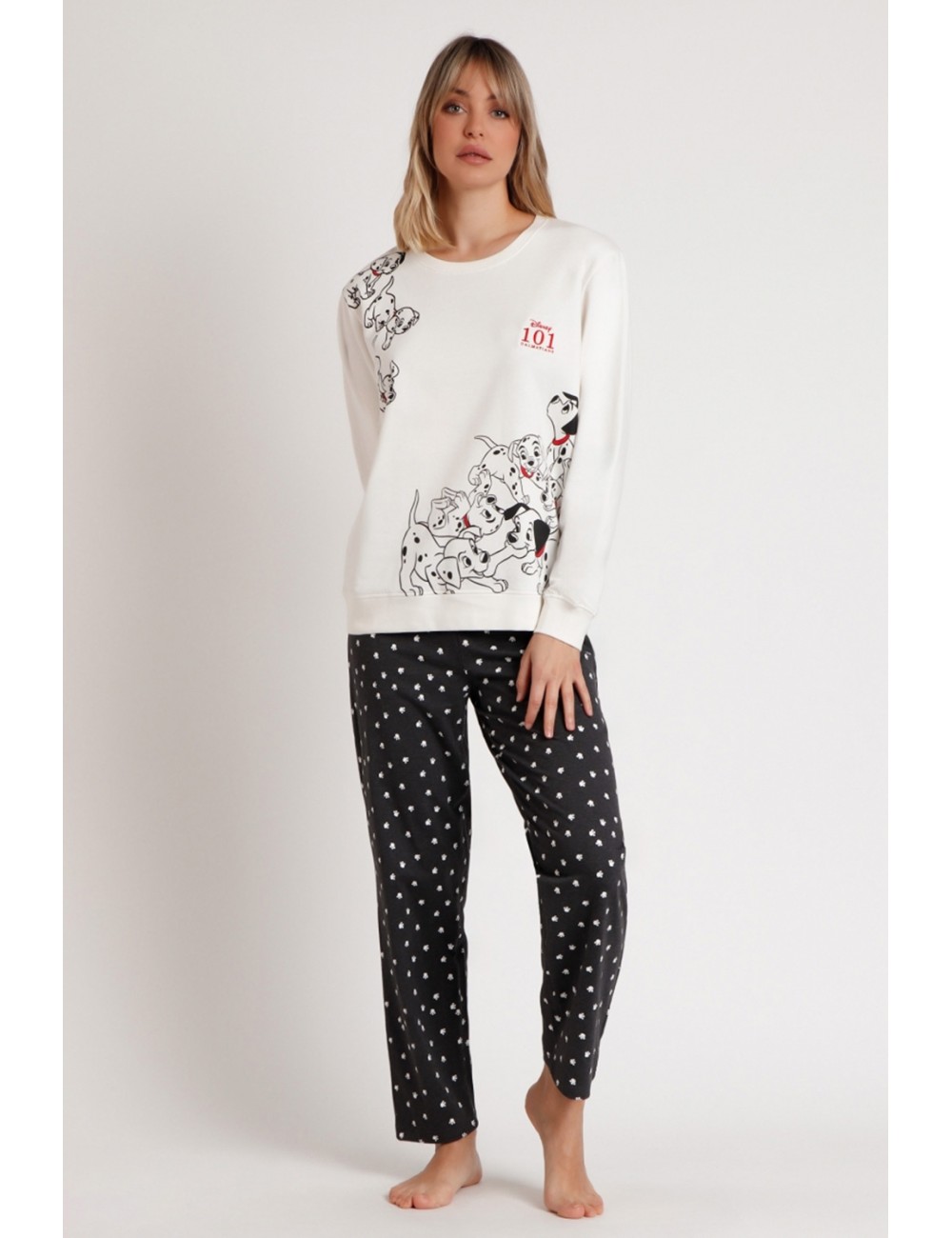 Disney- pigiama carica dei 101 dalmata 62667 ecru Disney- pigiama carica dei 101 dalmata 62667 ecru