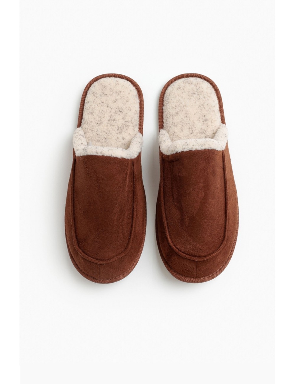 Admas - pantofole da casa uomo sherpa 69047 marroni Admas - pantofole da casa uomo sherpa 69047 marroni