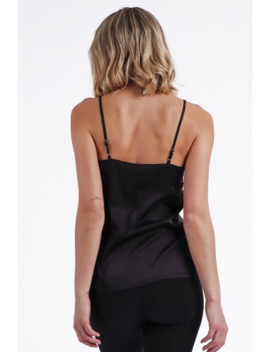 Admas - camicetta in pizzo escote 43491 nero