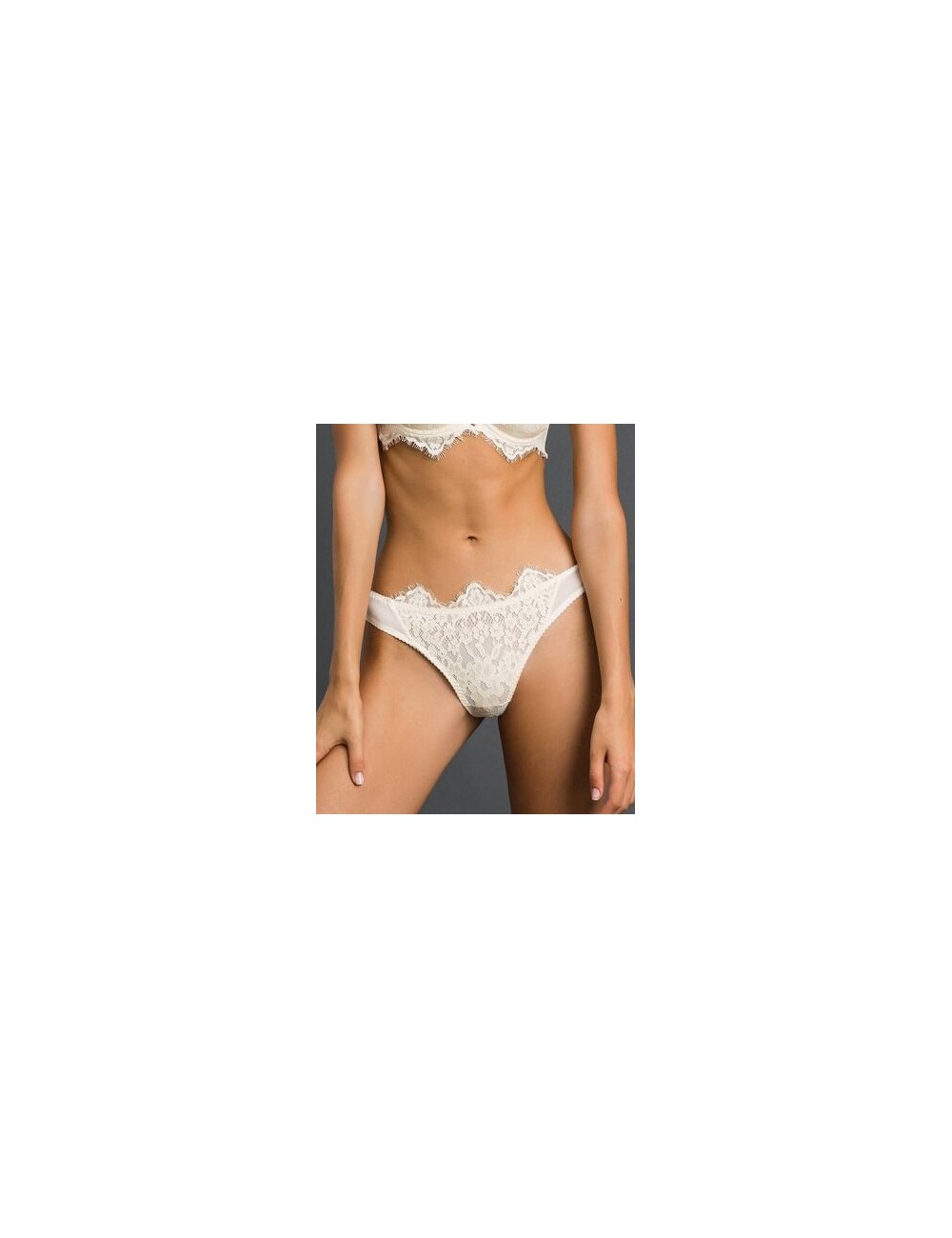 Twinset - slip brasiliana con pizzo 192li6177 Twinset - slip brasiliana con pizzo 192li6177