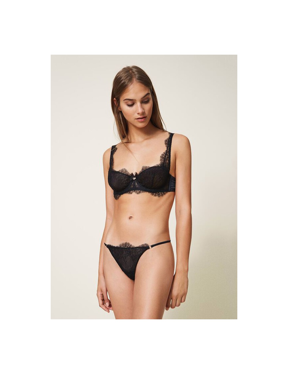 Twinset - slip perizoma in pizzo valencienne 202ll6h88 Twinset - slip perizoma in pizzo valencienne 202ll6h88