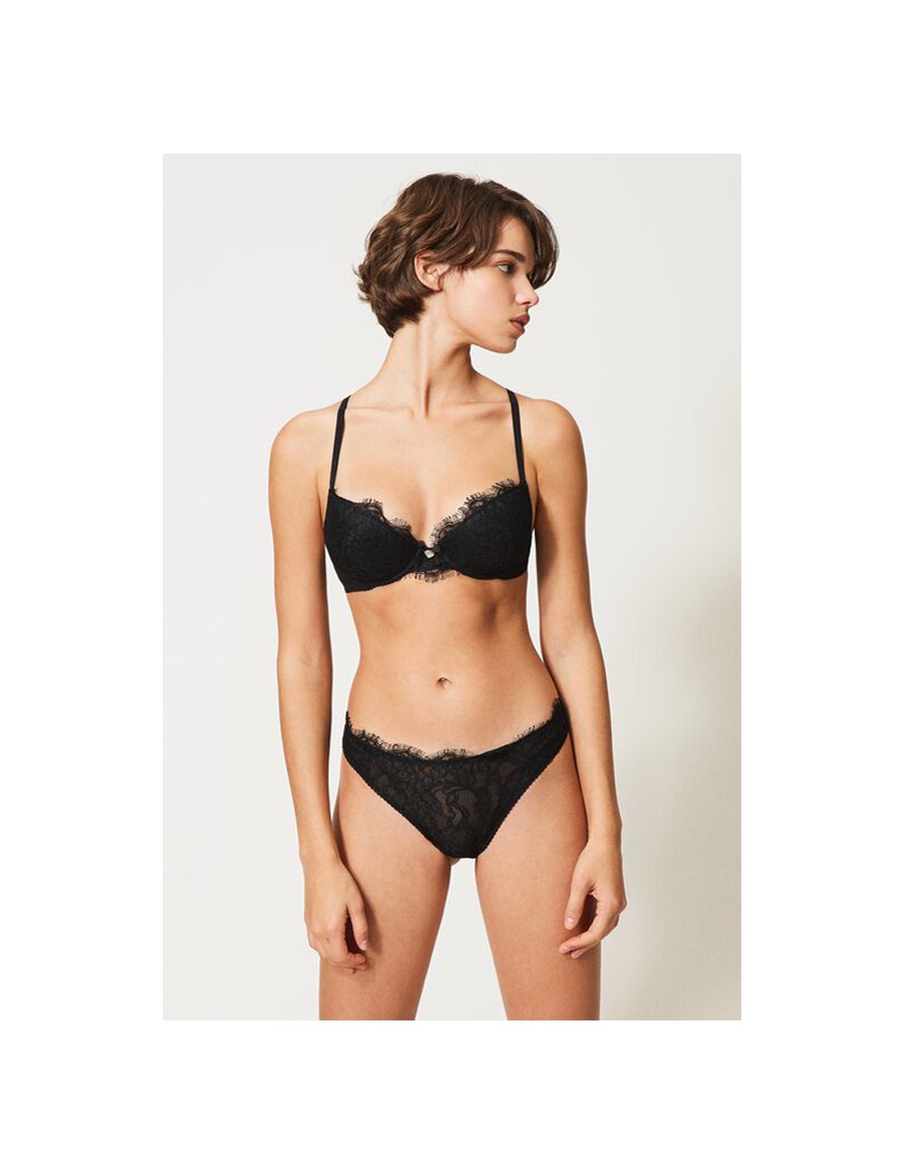 Twinset - slip brasiliana 211ll6377 nero Twinset - slip brasiliana 211ll6377 nero
