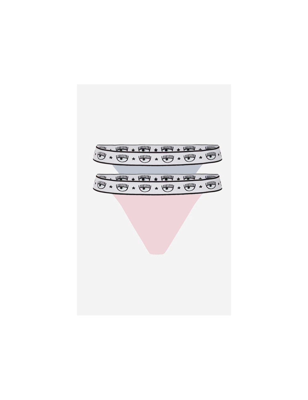 Chiaraferragni - perizoma bipack logomania 4703 3224 3242 azz/rosa Chiaraferragni - perizoma bipack logomania 4703 3224 3242 azz/rosa