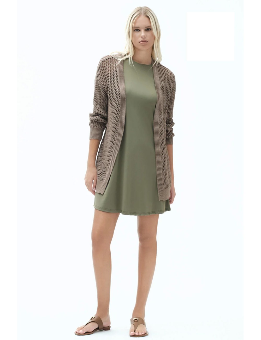 Cardigan traforato fd127 bianco Cardigan traforato fd127 bianco