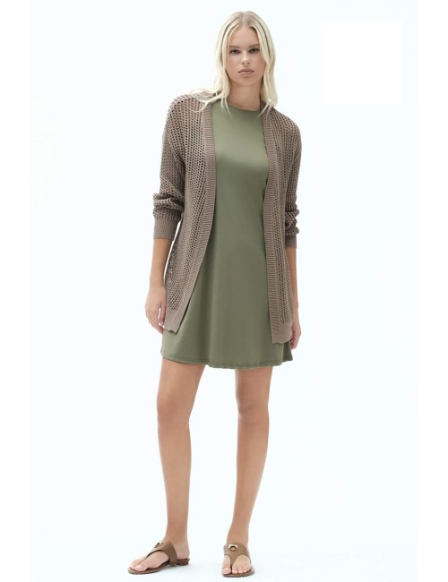 Cardigan traforato fd127 bianco