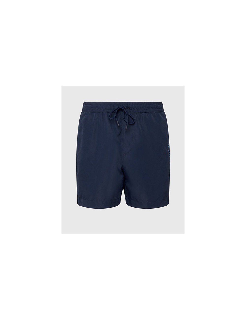 Ck - pantaloncini da bagno con cordoncino medio - core logo km0km00817-dca navy iris Ck - pantaloncini da bagno con cordoncino medio - core logo km0km00817-dca navy iris