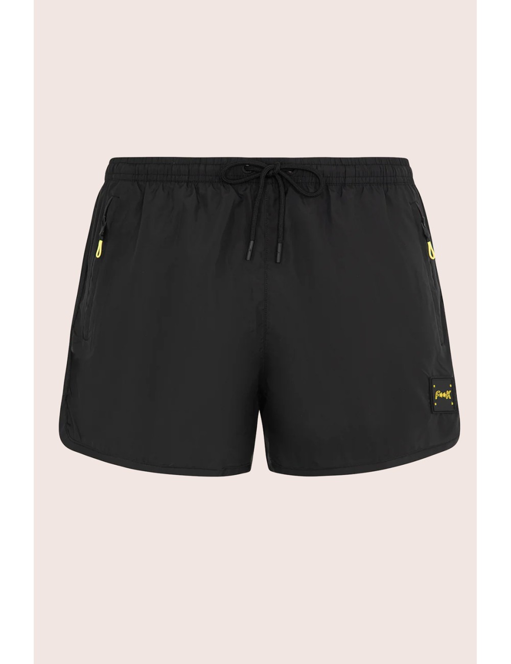Effek - short corto con zip laterali fk24-2003bk nero Effek - short corto con zip laterali fk24-2003bk nero