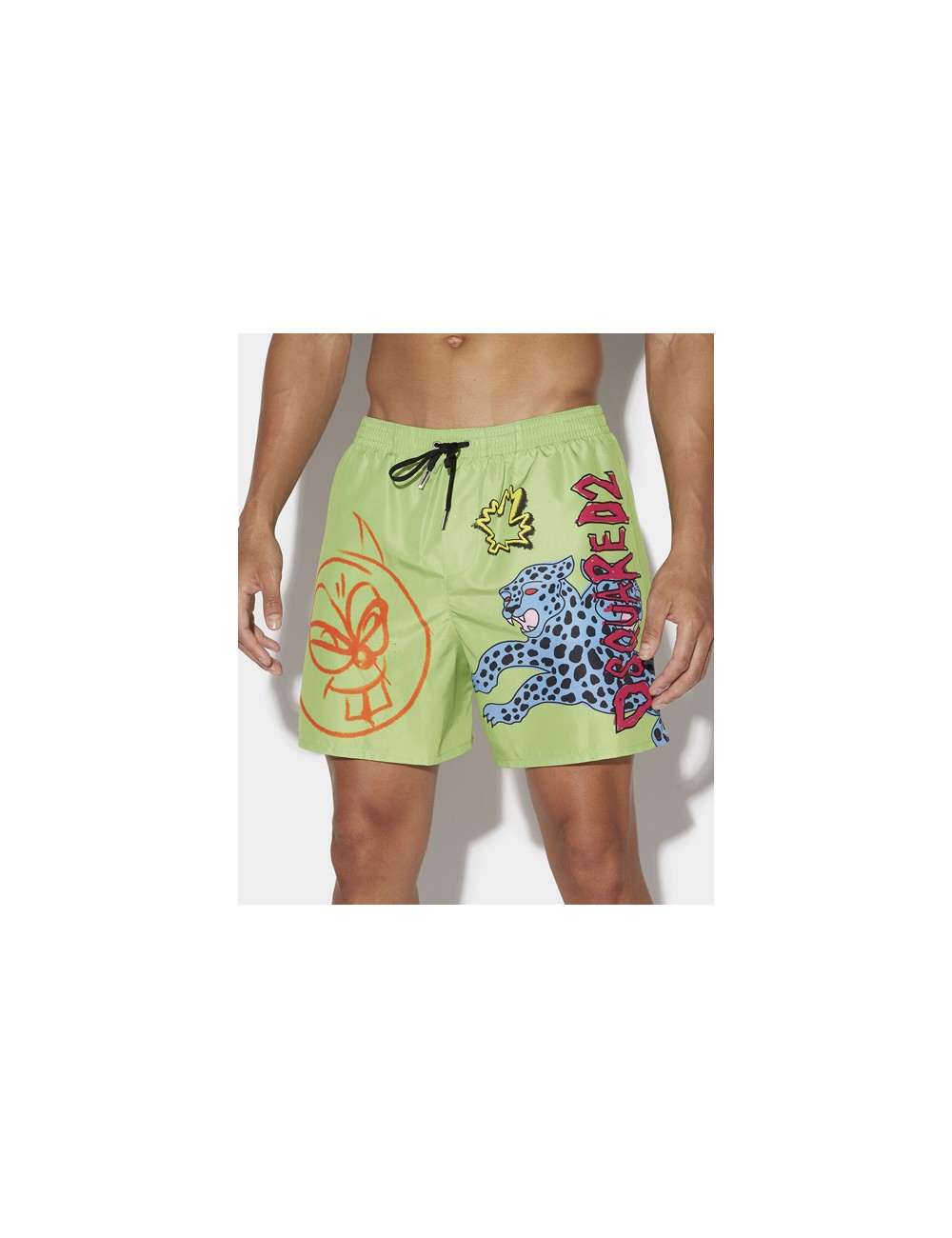 Dsquared2 - boxer corto fantasia d7b544170 368 verde Dsquared2 - boxer corto fantasia d7b544170 368 verde