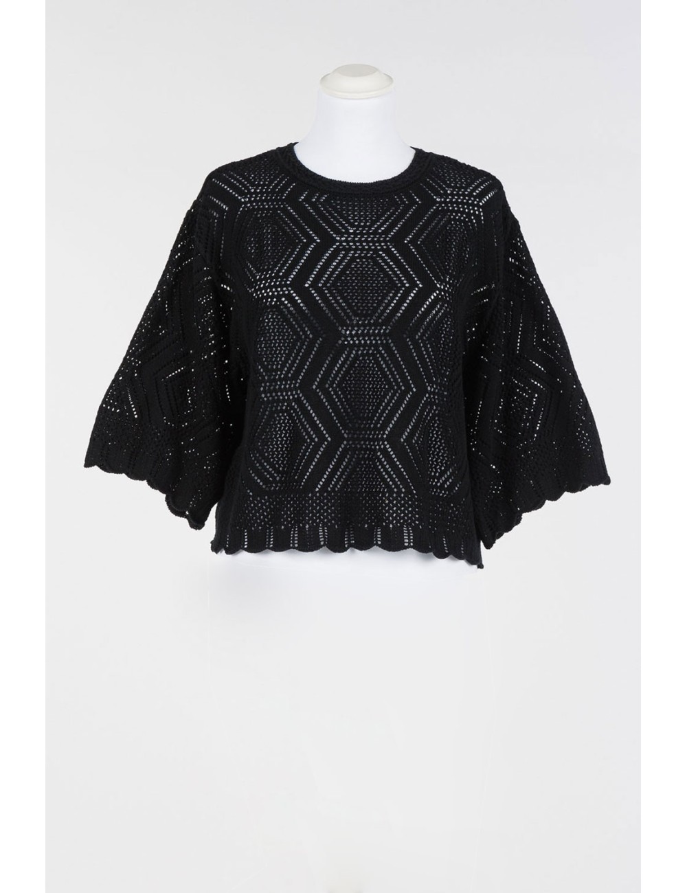 Maglia girocollo in cotone 251ll3saa 00006 Maglia girocollo in cotone 251ll3saa 00006
