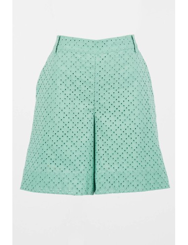 Bermuda in cotone pizzo macramè 251lm2vbb 12361 green marine