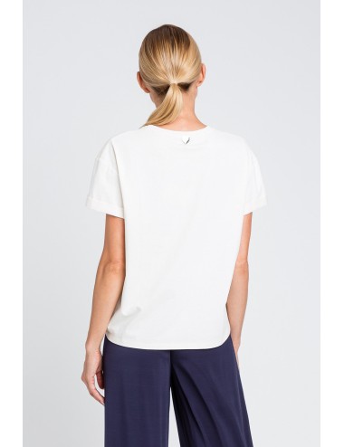 T-shirt con nodo stampa foulard 251lm2aaa 12395
