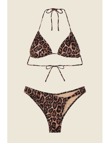 Effek - bikini triangolo con slip fisso fantasia fk25-0021x26