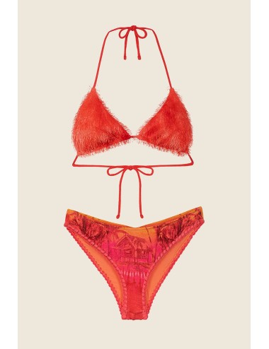 Effek - bikini triangolo con slip coulotte fantasia fk25-0740x17