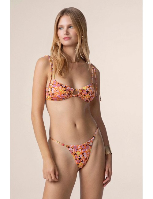Mefui - bikini top con slip regolabile fantasia  mf25-0221x07