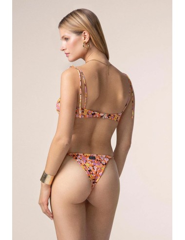 Mefui - bikini top con slip regolabile fantasia  mf25-0221x07