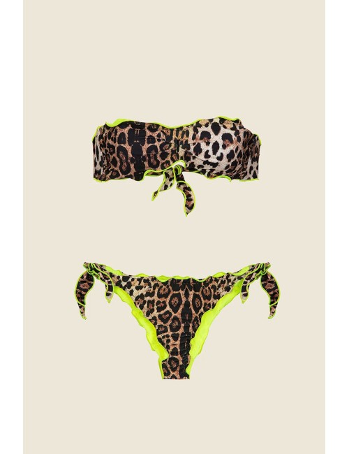 Effek - bikini fascia con slip regolabile fantasia  fk25-0521x24