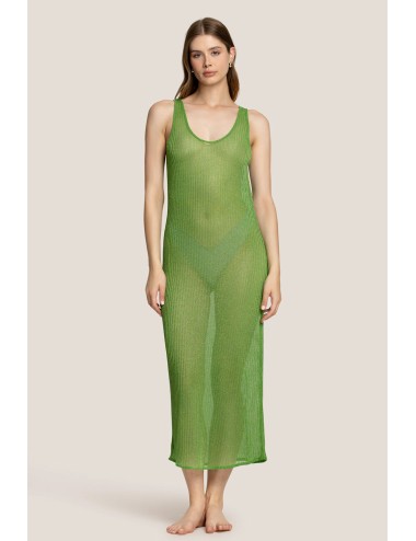 4giveness - abito canotta trasparent soft verde 125wcual5216 080