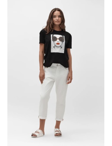 T-shirt occhiali multicolor ww30154 nero