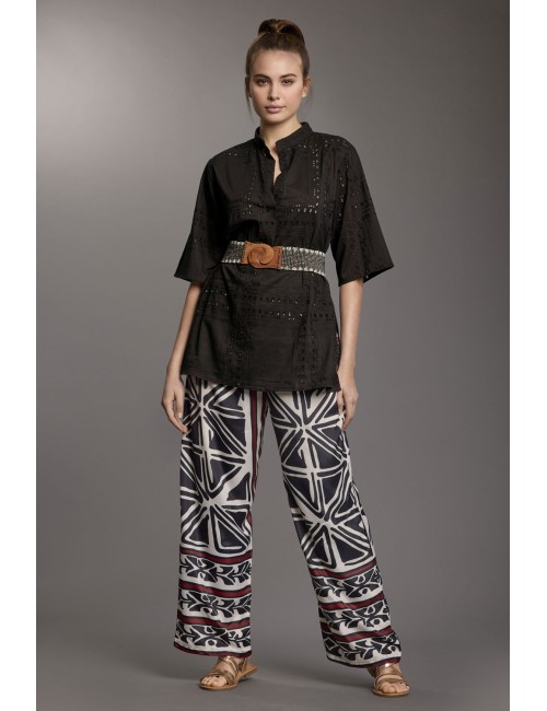 Pantalone salina palazzo ic25-135 multicolor