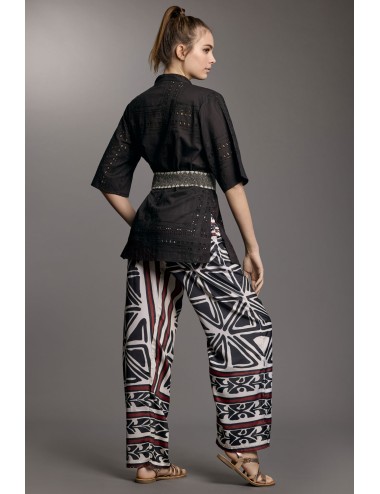 Pantalone salina palazzo ic25-135 multicolor