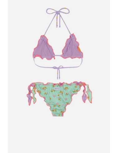 Bikini triangolo frou frou e slip nodi regolabili rife mj23-1503u