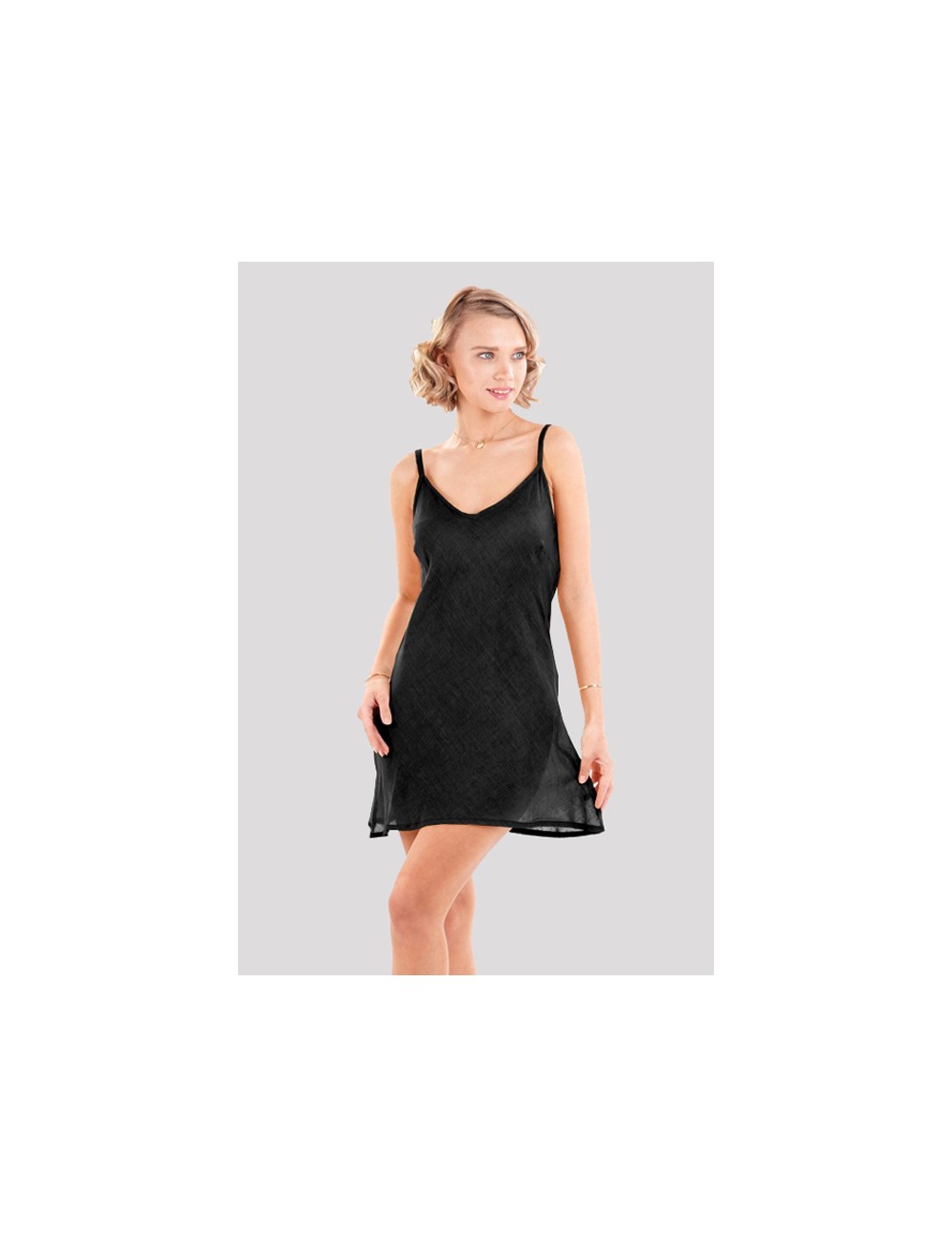 Iconique - sottoveste ic23-vest nero
