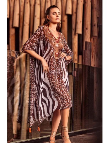 Iconique - poncho fuego ic25-142 multicolor