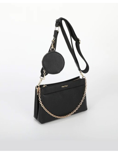 Mimi muà - borsa a tracolla condettaglio appeso m8-j201260 nero