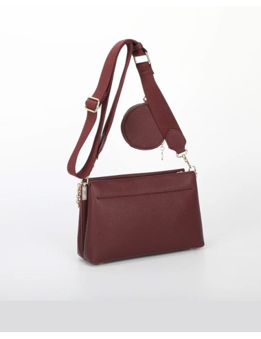 Mimi muà - borsa a tracolla condettaglio appeso m8-j201260 burgundy