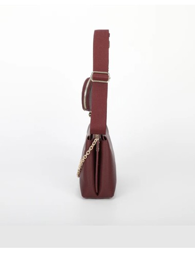Mimi muà - borsa a tracolla condettaglio appeso m8-j201260 burgundy