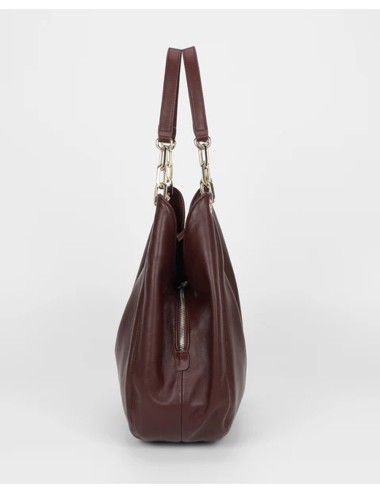 Mimi muà - borsa hobo con dettaglio occhielli m8-y201222 mosto