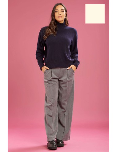 Fresh flower - maglia vulcano ampio misto cashemire ff638 panna Fresh flower - maglia vulcano ampio misto cashemire ff638 panna