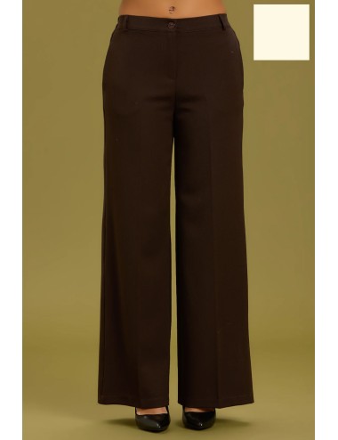 Take two - pantalone palazzo con elastico dt01166 burro