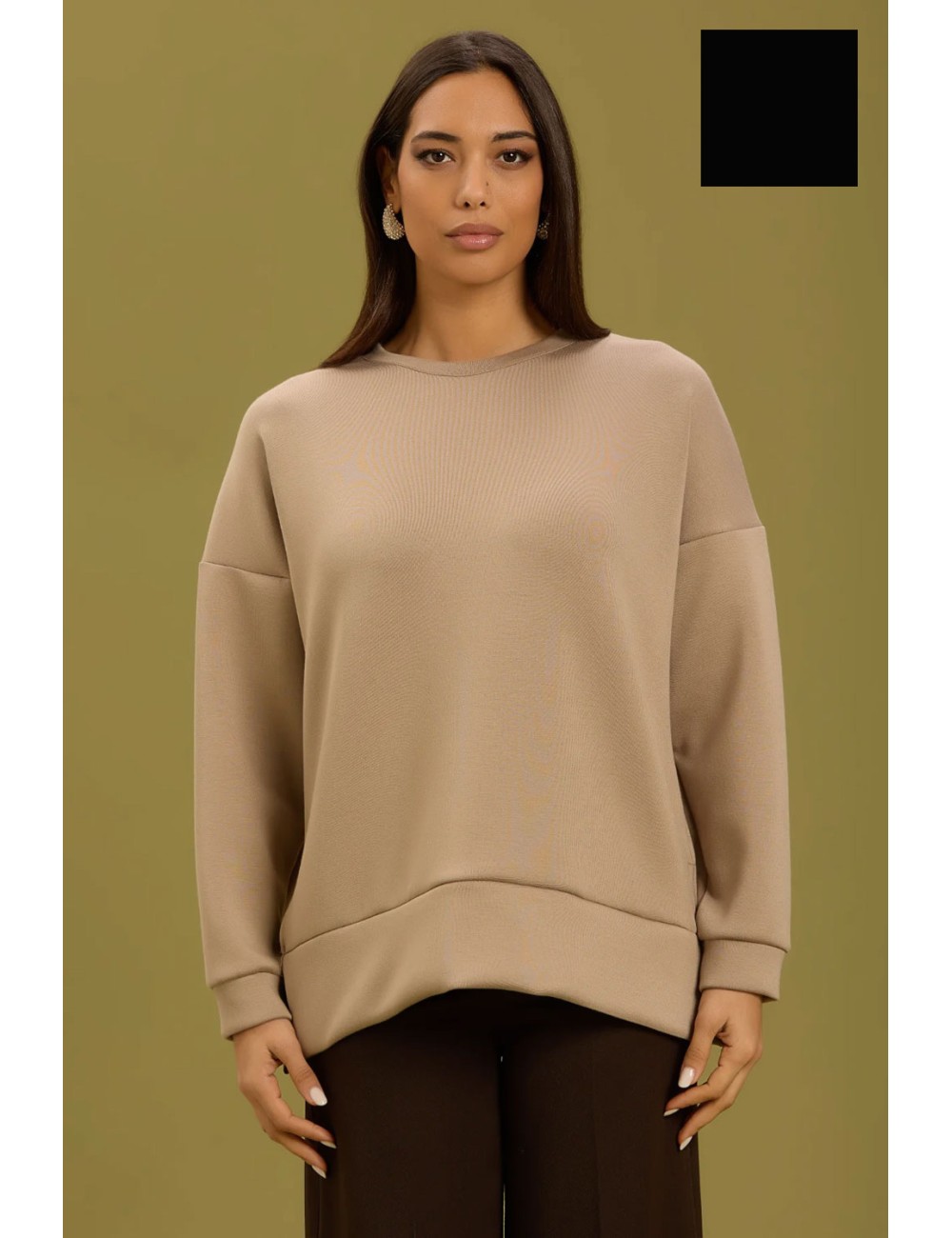 Take two - felpa con spacchetti laterali dt01304 nero Take two - felpa con spacchetti laterali dt01304 nero