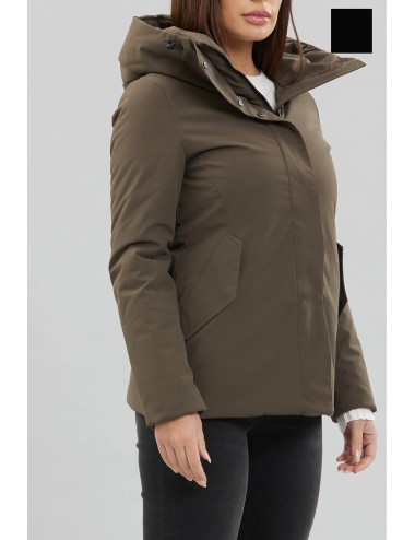 Take two - giubbino corto in softshell dt00806 nero