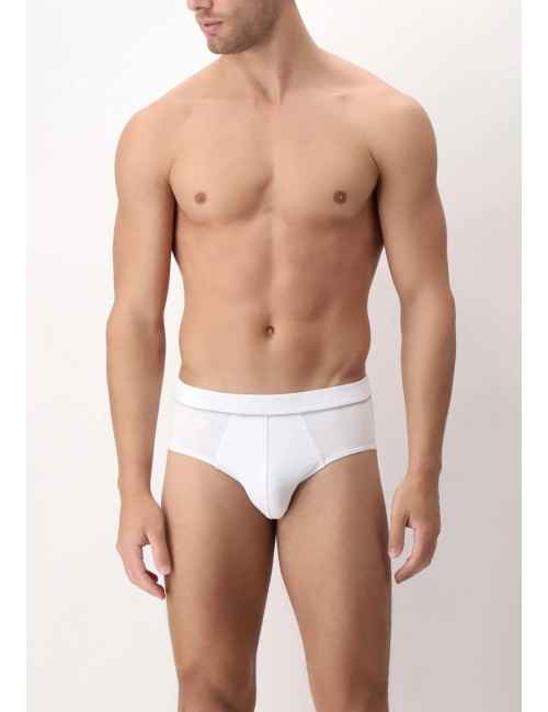 Cagi - slip in cotone elasticizzato in action vcat01810 bianco