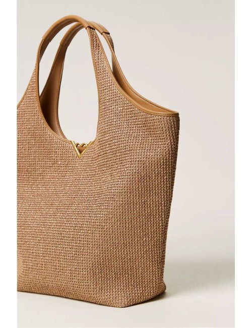 Borsa shopper effetto paglia 251ll8aaa 12112 +++