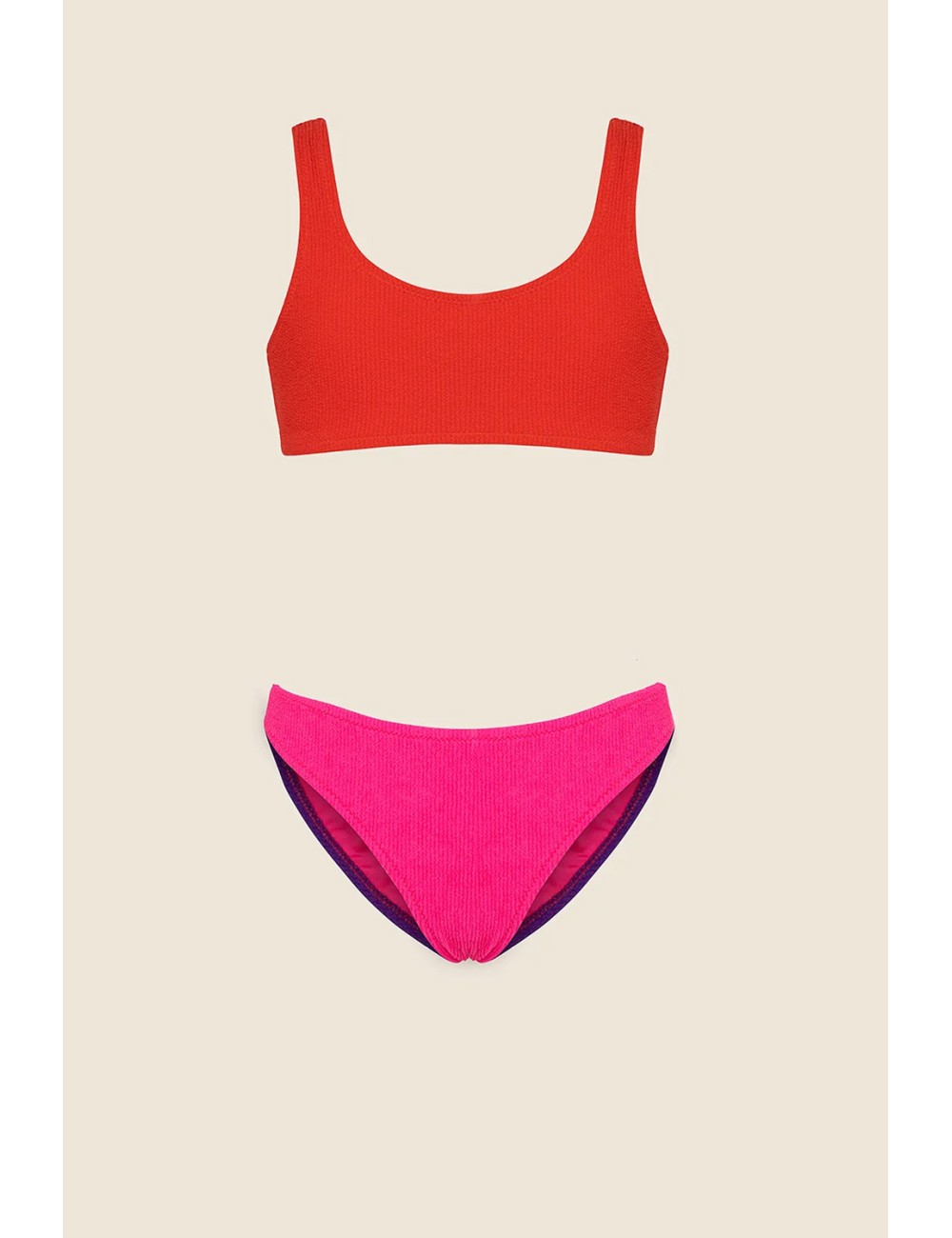 Bikini top e slip fisso mj25-0400rd