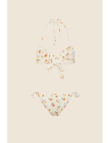 Bikini triangolo con slip fisso fantasia mj25-0200-x08