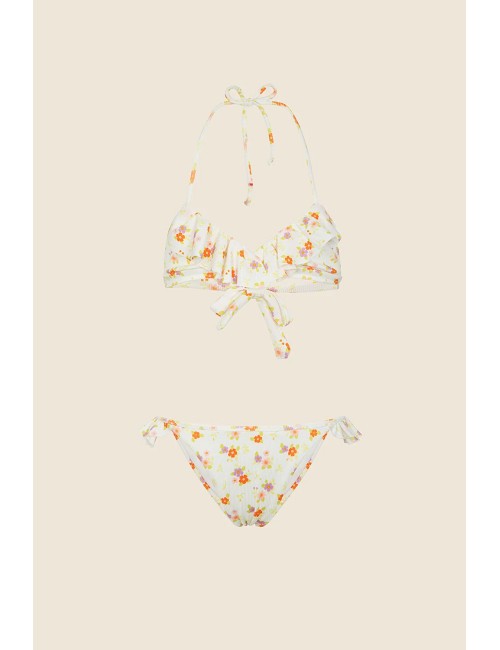 Bikini triangolo con slip fisso fantasia mj25-0200-x08